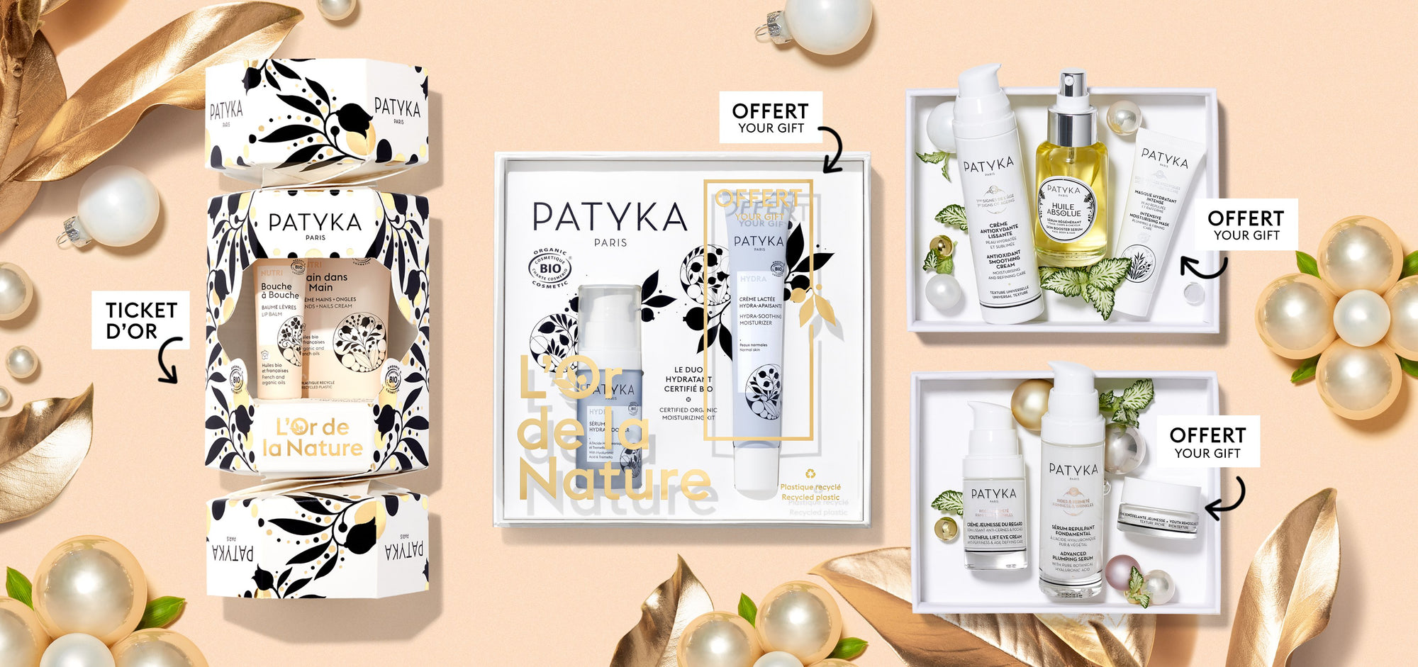 La sélection  de coffrets cadeaux certifiés Bio